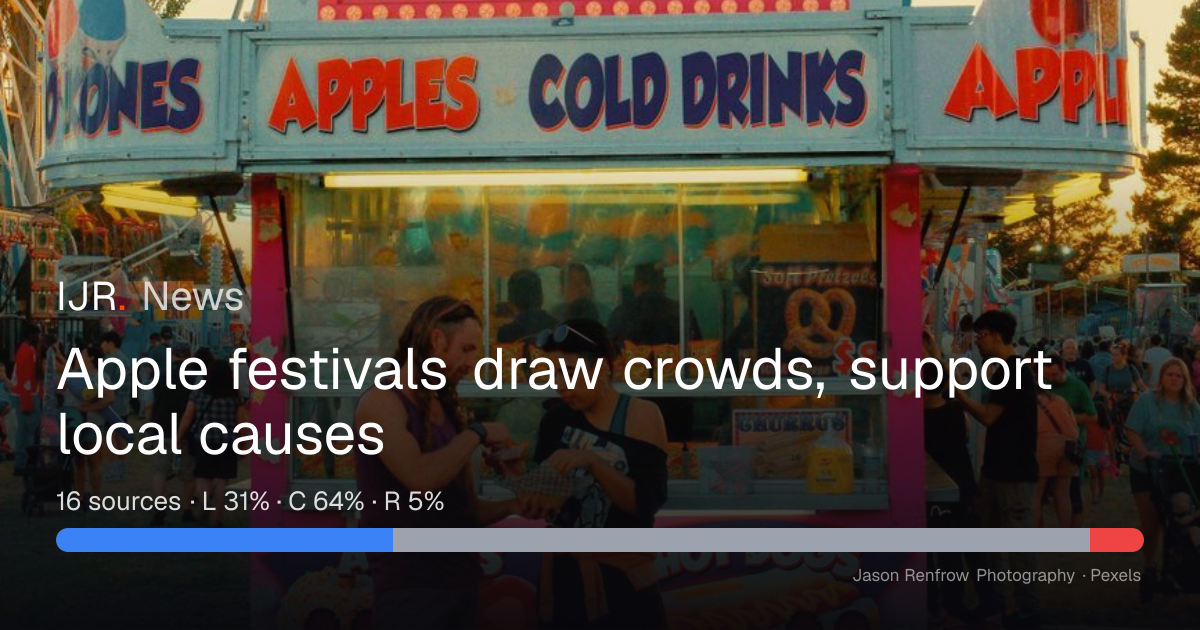 Apple festivals draw crowds, support local causes — IJR News
