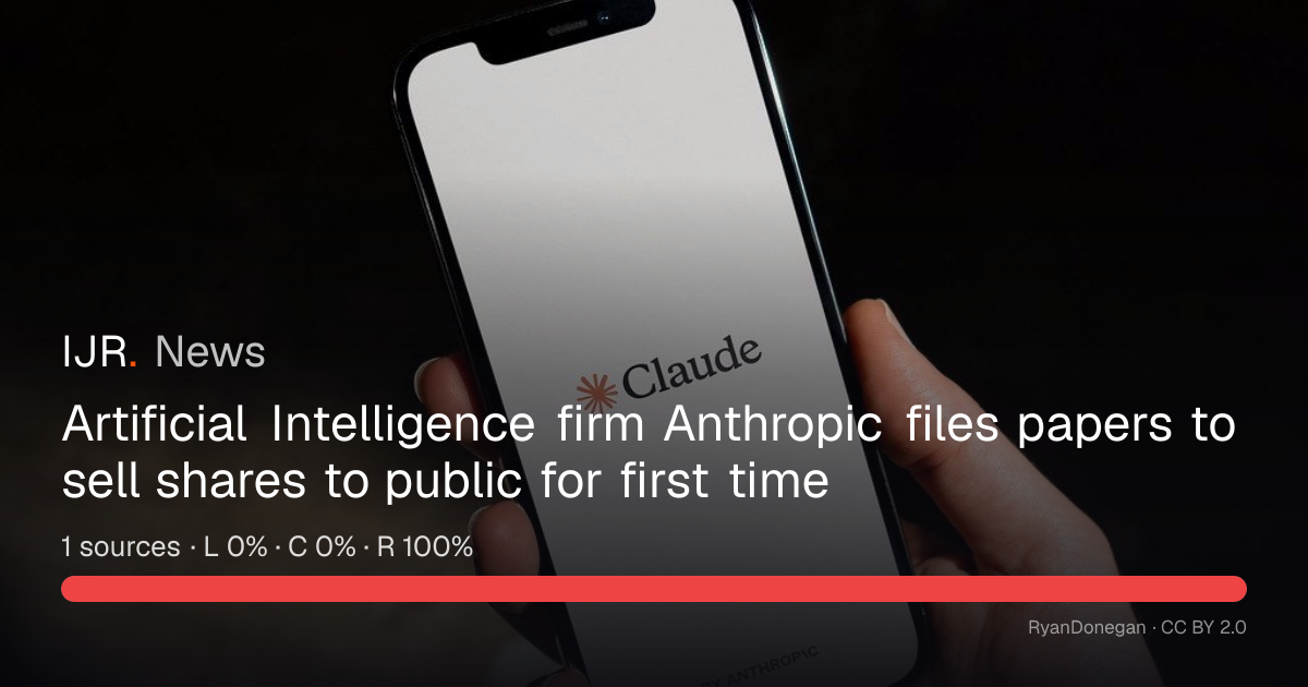 Artificial Intelligence firm Anthropic files papers to sell shares to ...
