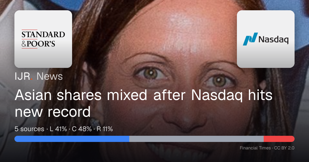Asian shares mixed after Nasdaq hits new record — IJR News