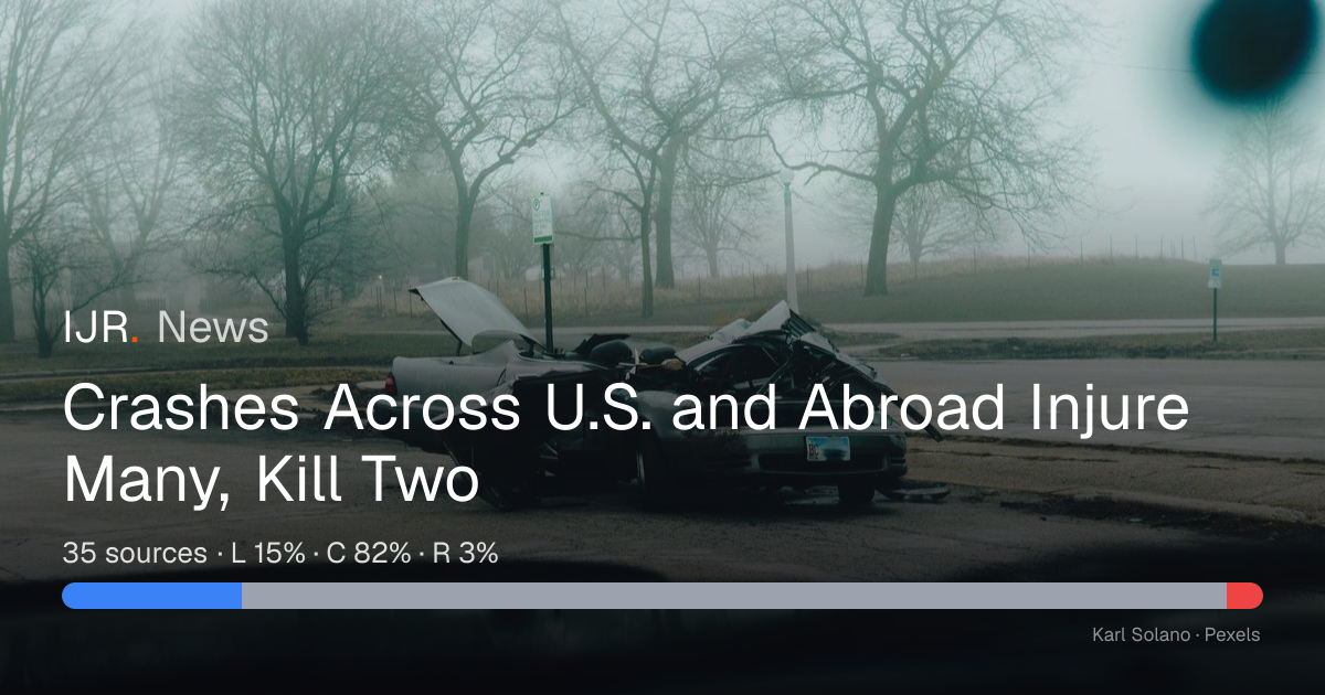 Crashes Across U.S. and Abroad Injure Many, Kill Two — IJR News