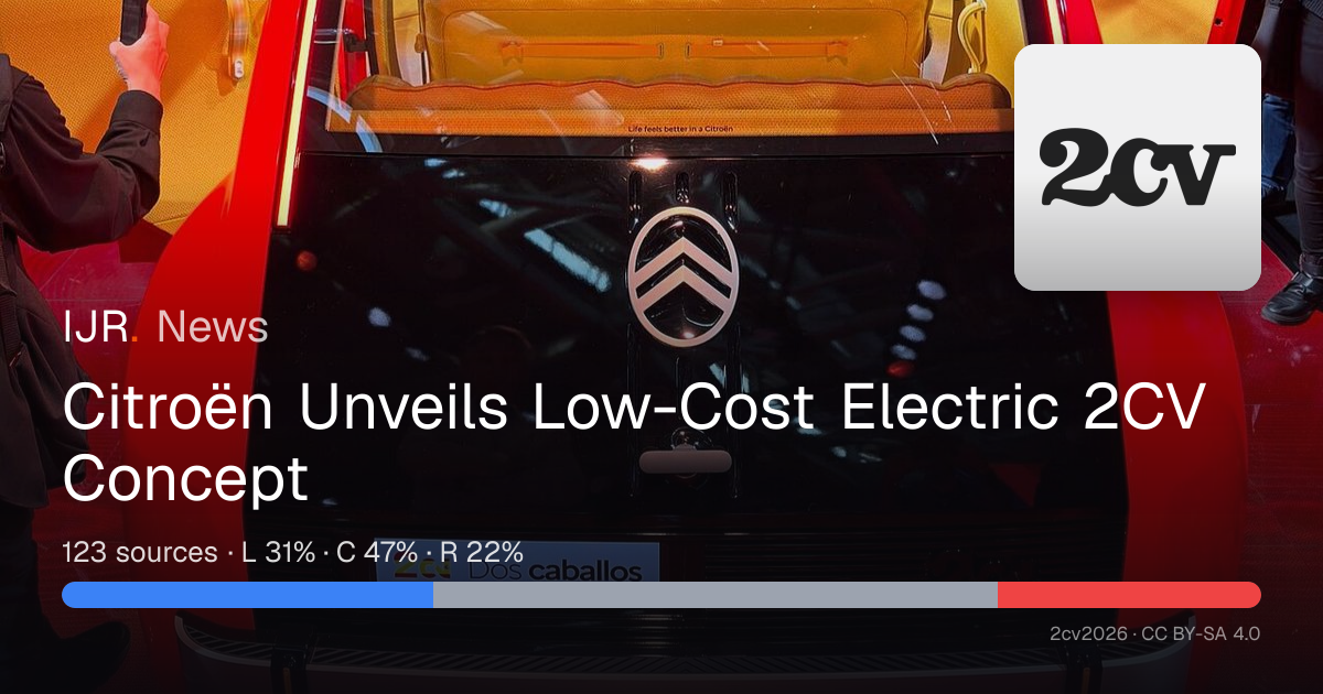 Citroën Unveils Low-Cost Electric 2CV Concept — IJR News