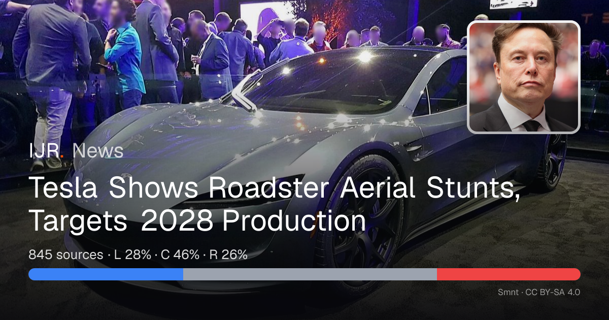 Tesla Shows Roadster Aerial Stunts, Targets 2028 Production — IJR News