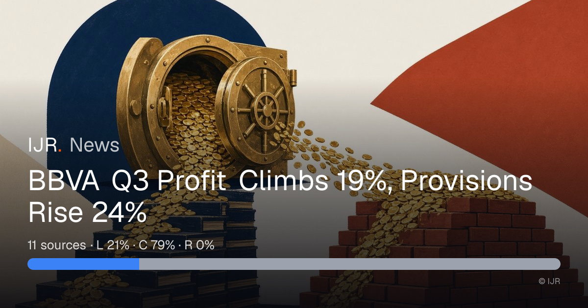BBVA Q3 Profit Climbs 19%, Provisions Rise 24% — IJR News