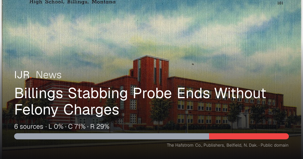 Billings Stabbing Probe Ends Without Felony Charges — IJR News