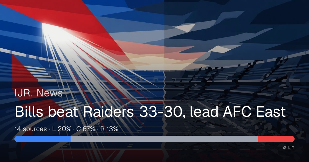 Bills beat Raiders 33-30, lead AFC East — IJR News