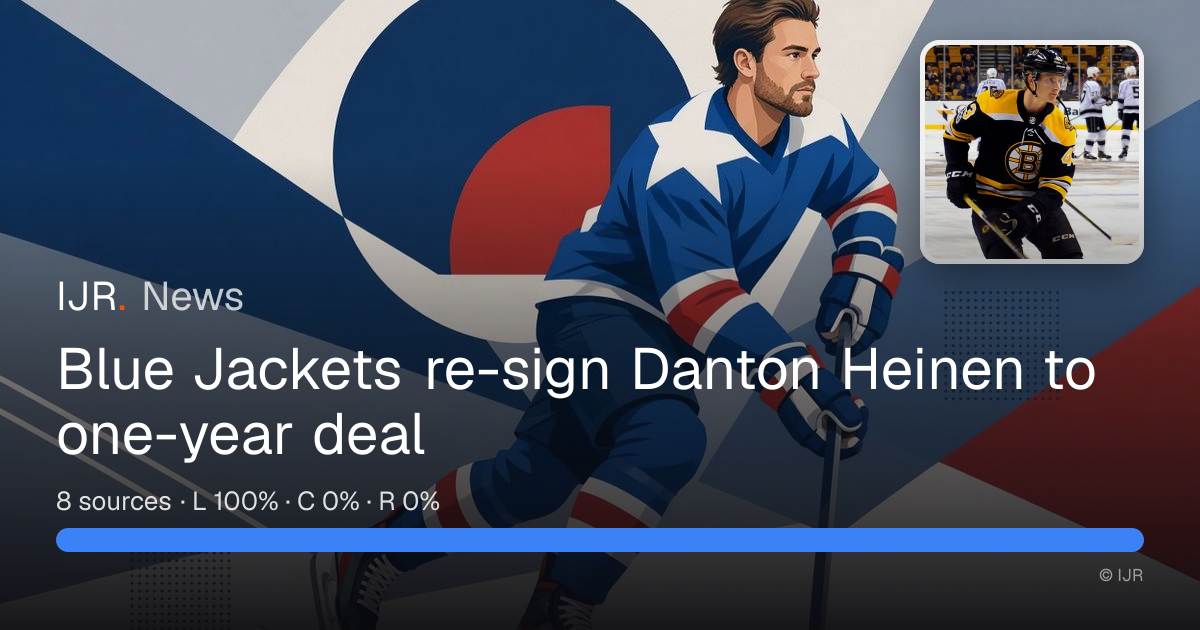 Blue Jackets re-sign Danton Heinen to one-year deal — IJR News