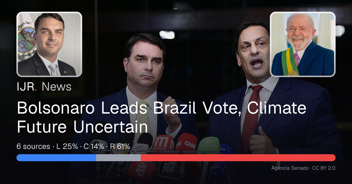 Bolsonaro Leads Brazil Vote, Climate Future Uncertain — IJR News