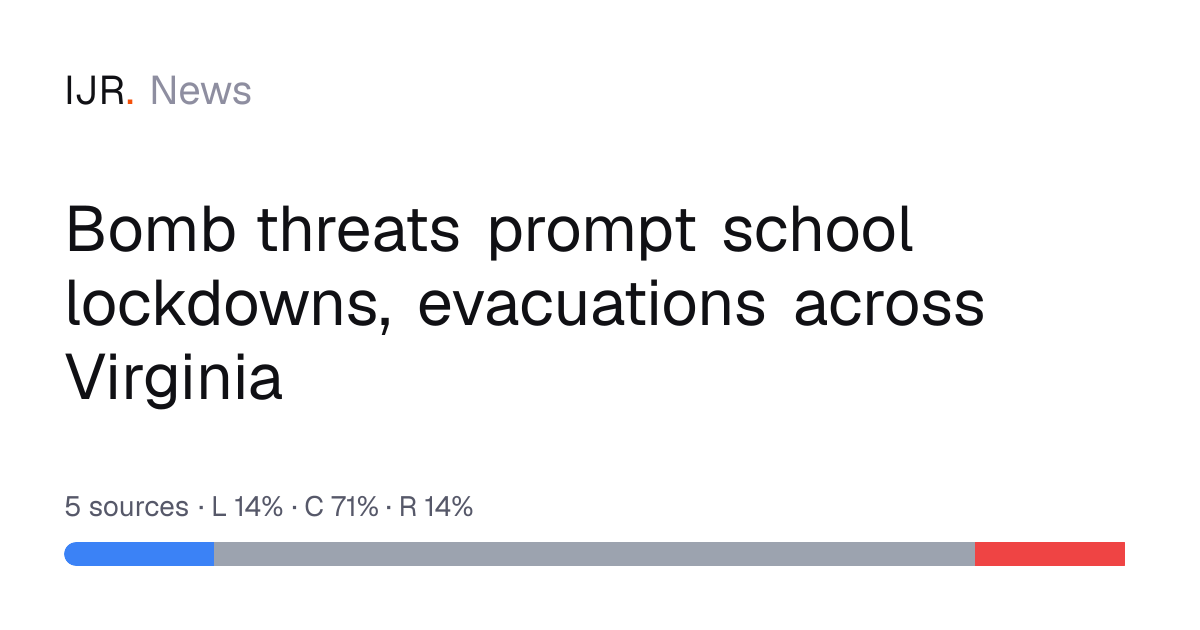 Bomb threats prompt school lockdowns, evacuations across Virginia — IJR ...