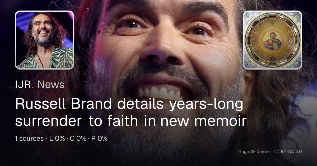 Russell Brand details years-long surrender to faith in new memoir — IJR ...