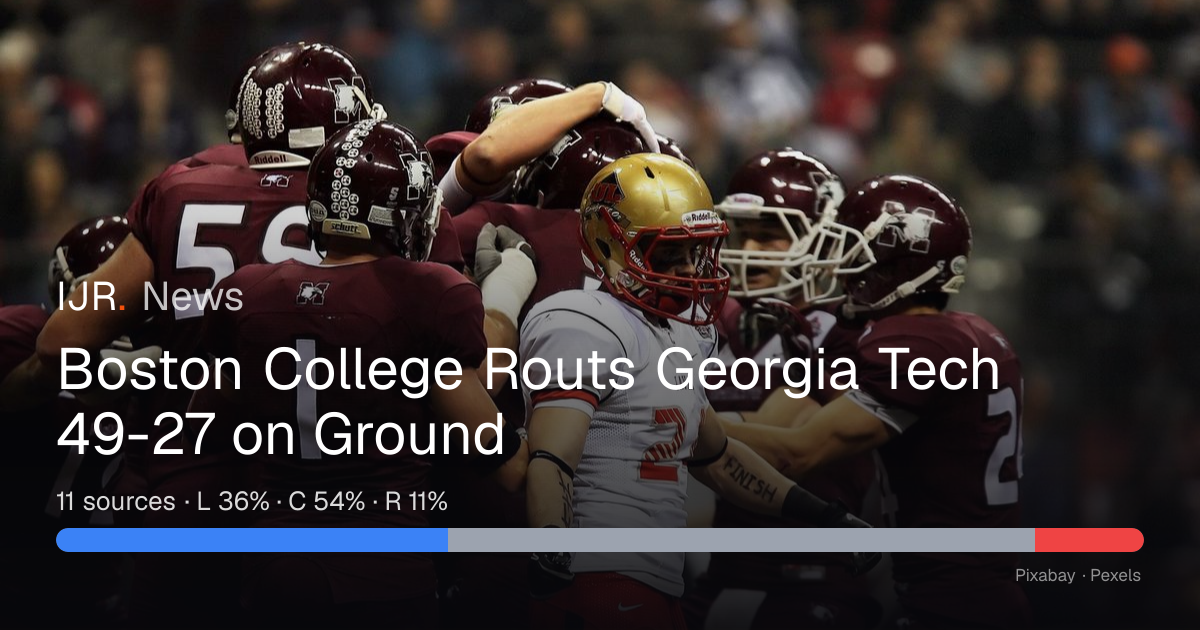 Boston College Routs Georgia Tech 49-27 on Ground — IJR News