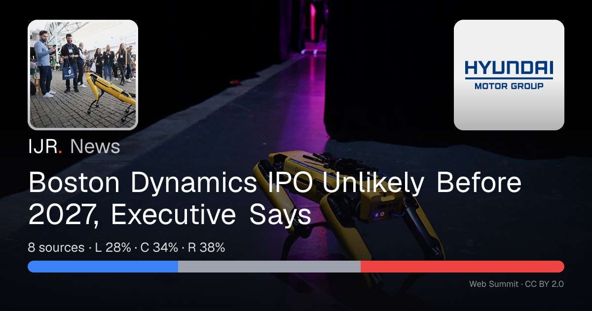 Boston Dynamics IPO Unlikely Before 2027, Executive Says — IJR News