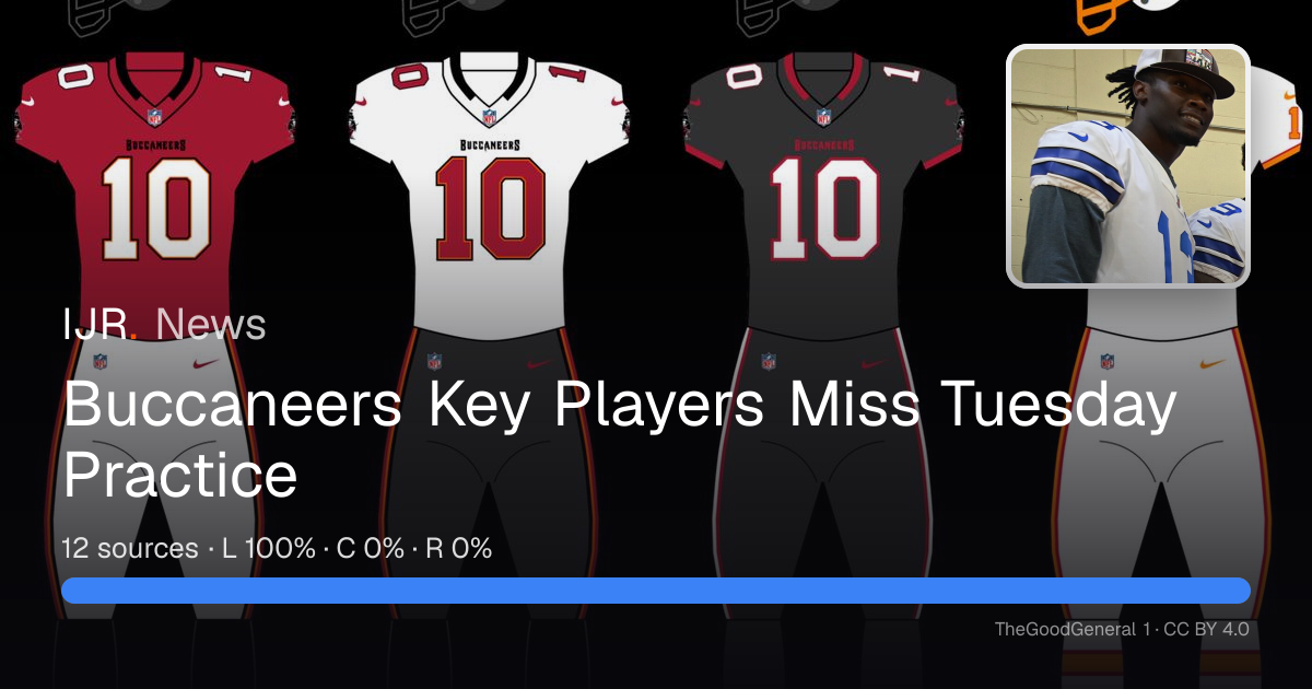 Buccaneers Key Players Miss Tuesday Practice — IJR News