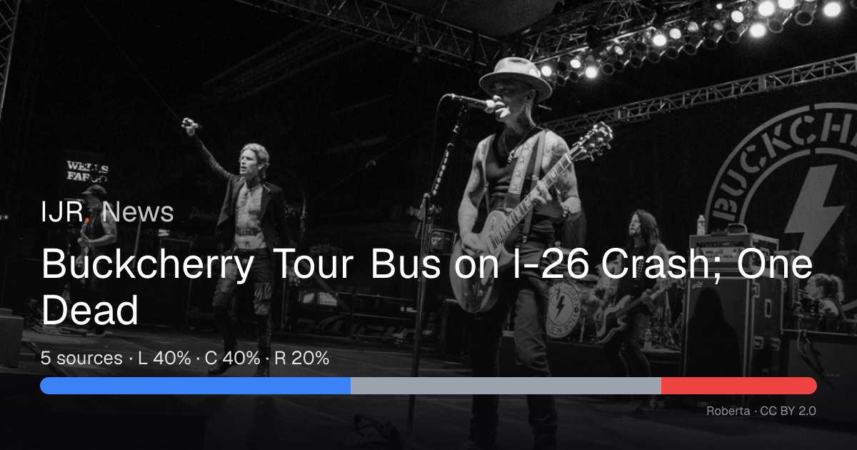 Buckcherry Tour Bus on I-26 Crash; One Dead — IJR News