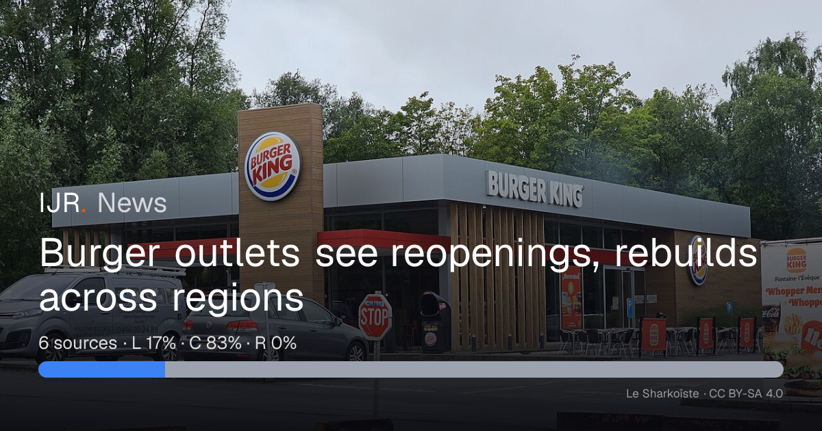 Burger outlets see reopenings, rebuilds across regions — IJR News