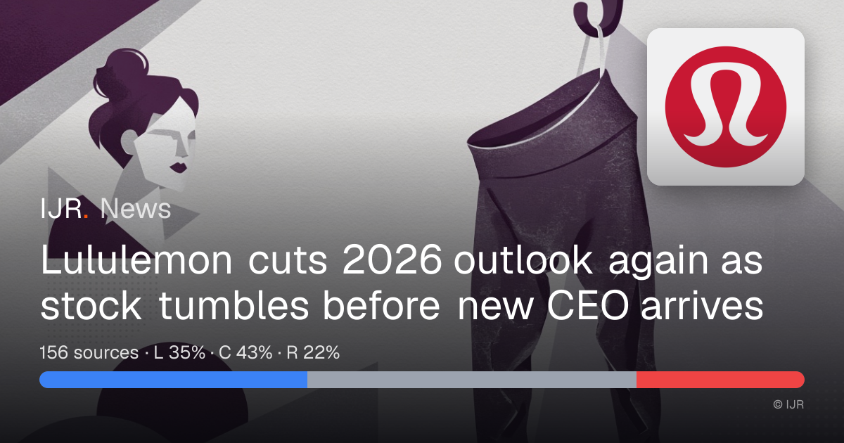 Lululemon cuts 2026 outlook again as stock tumbles before new CEO ...