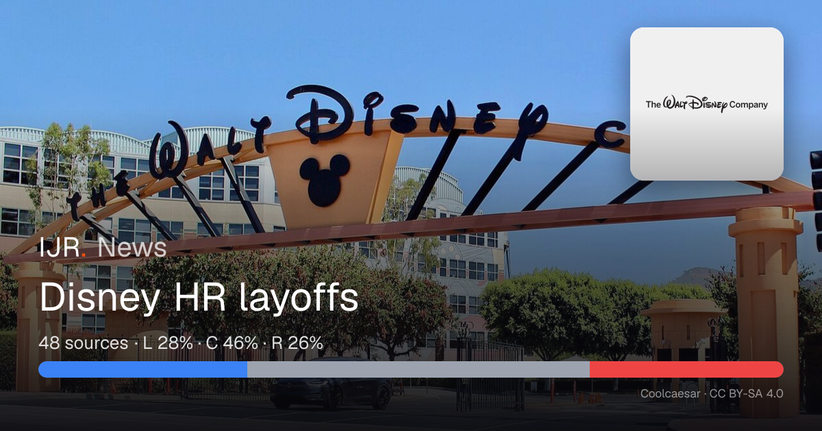 Disney HR layoffs — IJR News