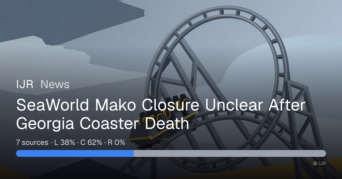 SeaWorld Mako Closure Unclear After Georgia Coaster Death — IJR News
