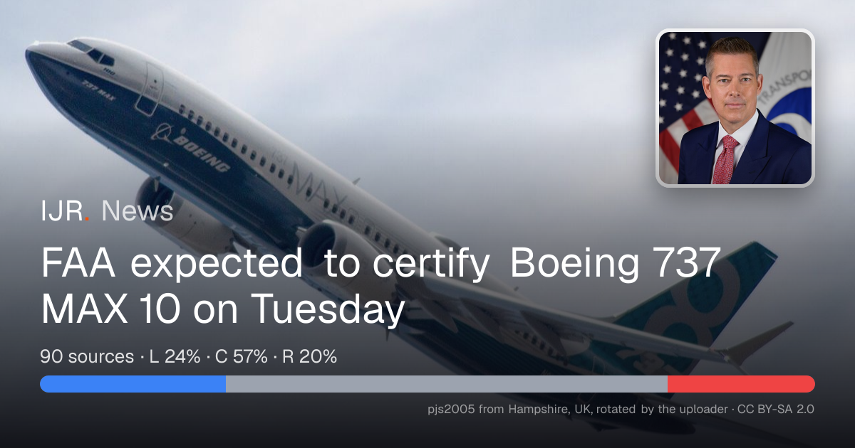 FAA expected to certify Boeing 737 MAX 10 on Tuesday — IJR News