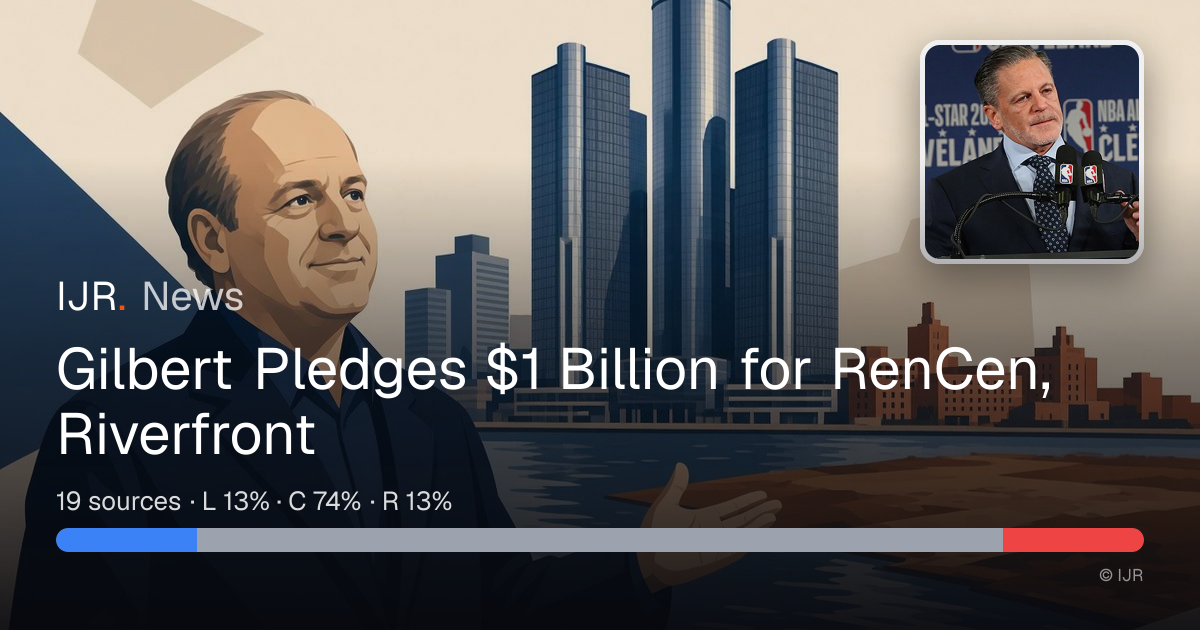 Gilbert Pledges $1 Billion for RenCen, Riverfront — IJR News