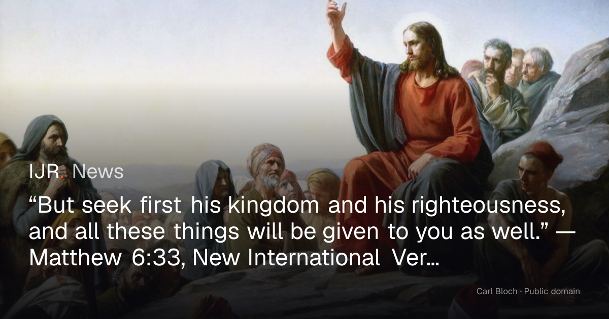 “But seek first his kingdom and his righteousness, and all these things ...
