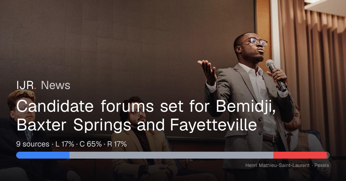Candidate forums, council meeting planned across regions — IJR News