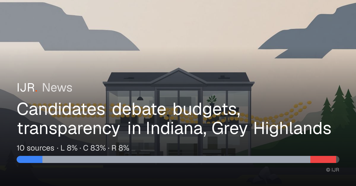 Candidates debate budgets, transparency in Indiana, Grey Highlands ...