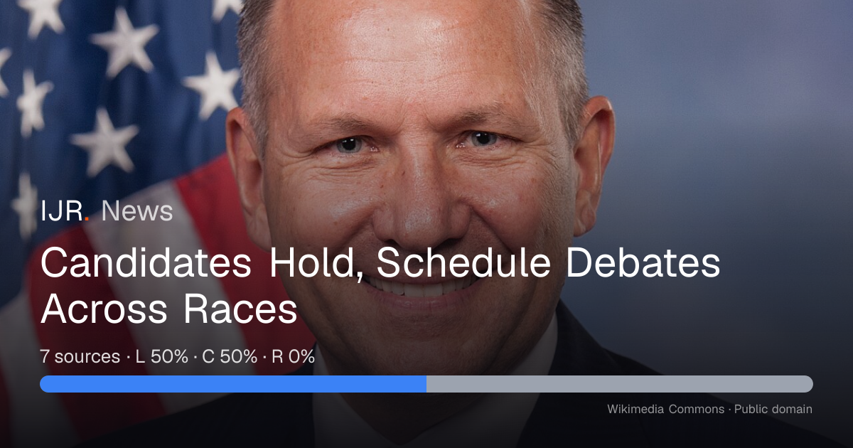 Candidates Hold, Schedule Debates Across Races — IJR News