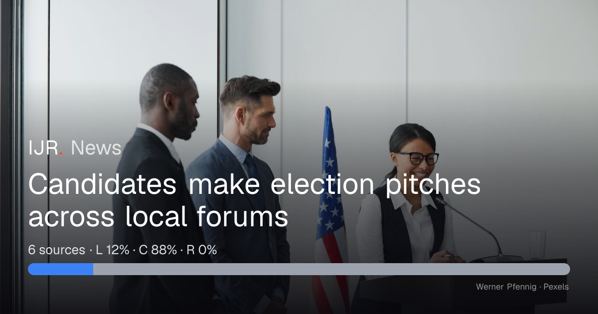 Candidates make election pitches across local forums — IJR News