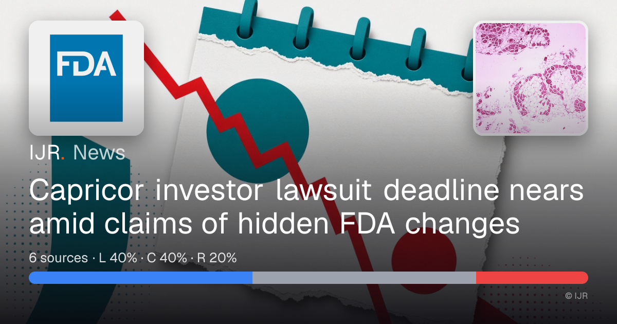 Capricor investor lawsuit deadline nears amid claims of hidden FDA ...