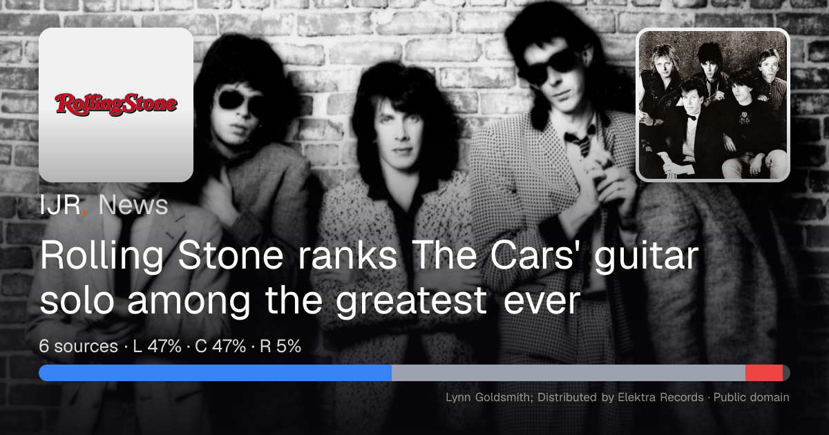 Rolling Stone ranks The Cars' guitar solo among the greatest ever — IJR ...