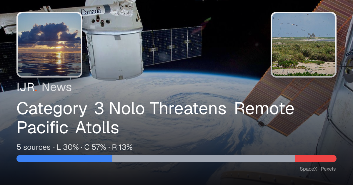 Category 3 Nolo Threatens Remote Pacific Atolls — IJR News