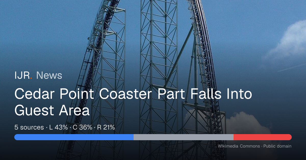 Cedar Point Coaster Part Falls Into Guest Area — IJR News