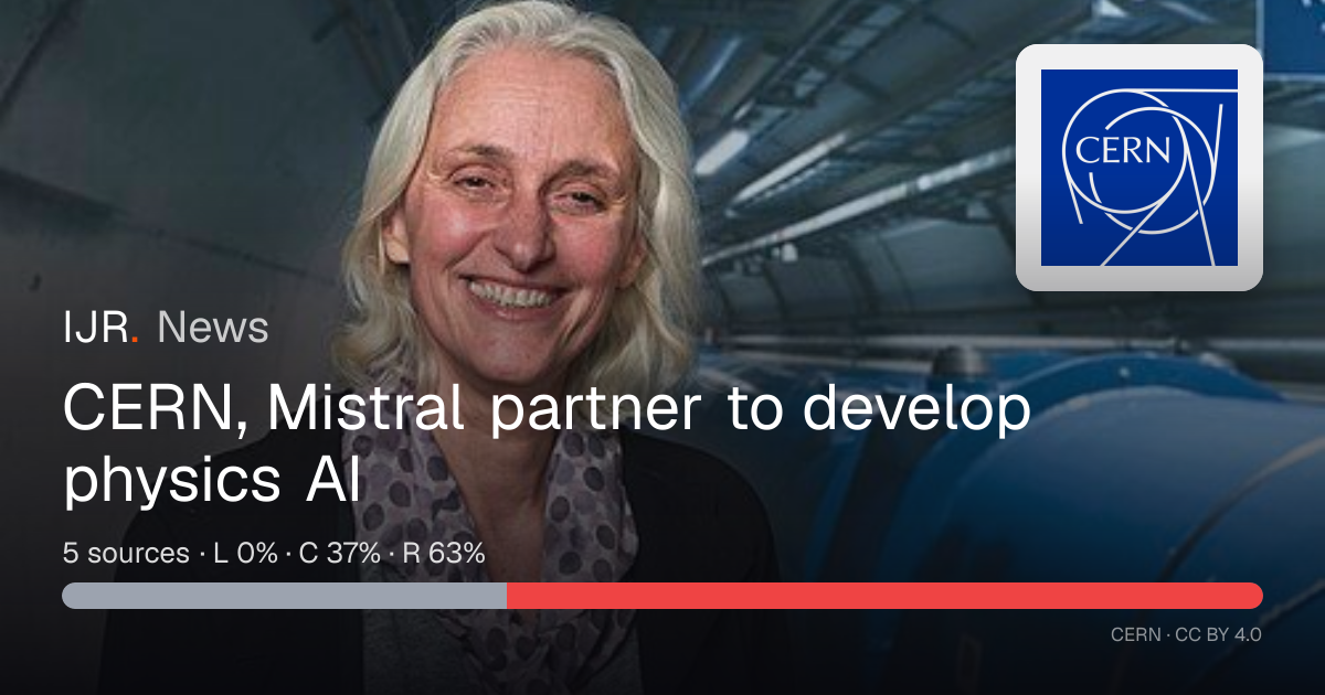 CERN, Mistral partner to develop physics AI — IJR News