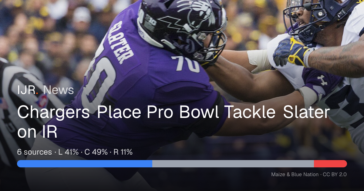 Chargers Place Pro Bowl Tackle Slater on IR — IJR News