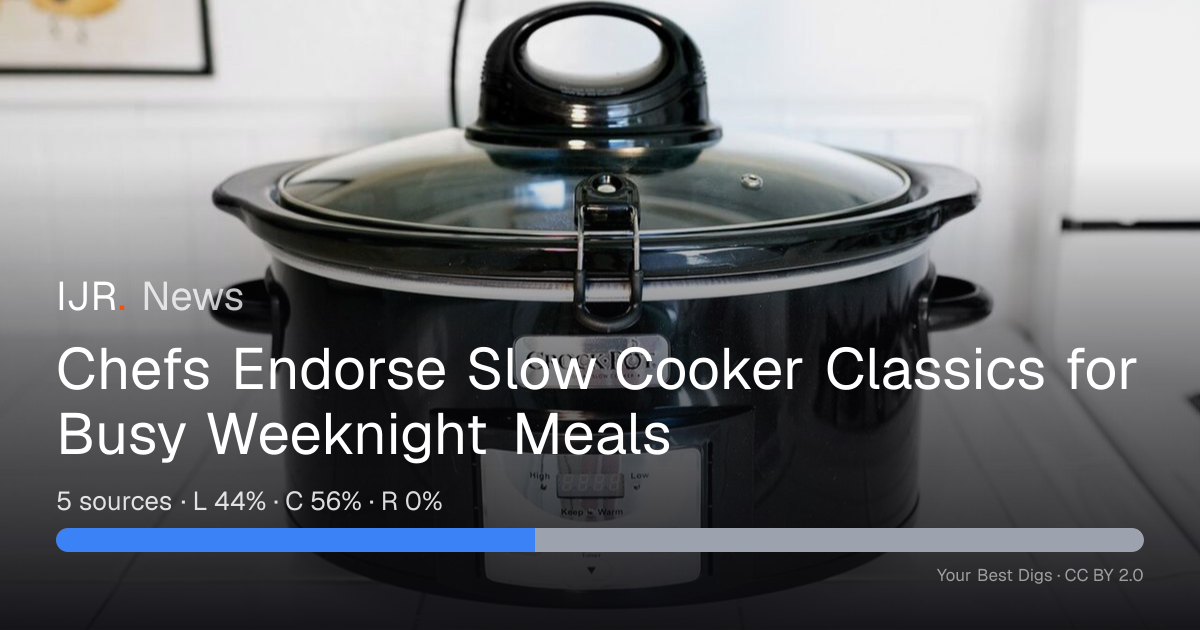 Chefs Endorse Slow Cooker Classics for Busy Weeknight Meals — IJR News