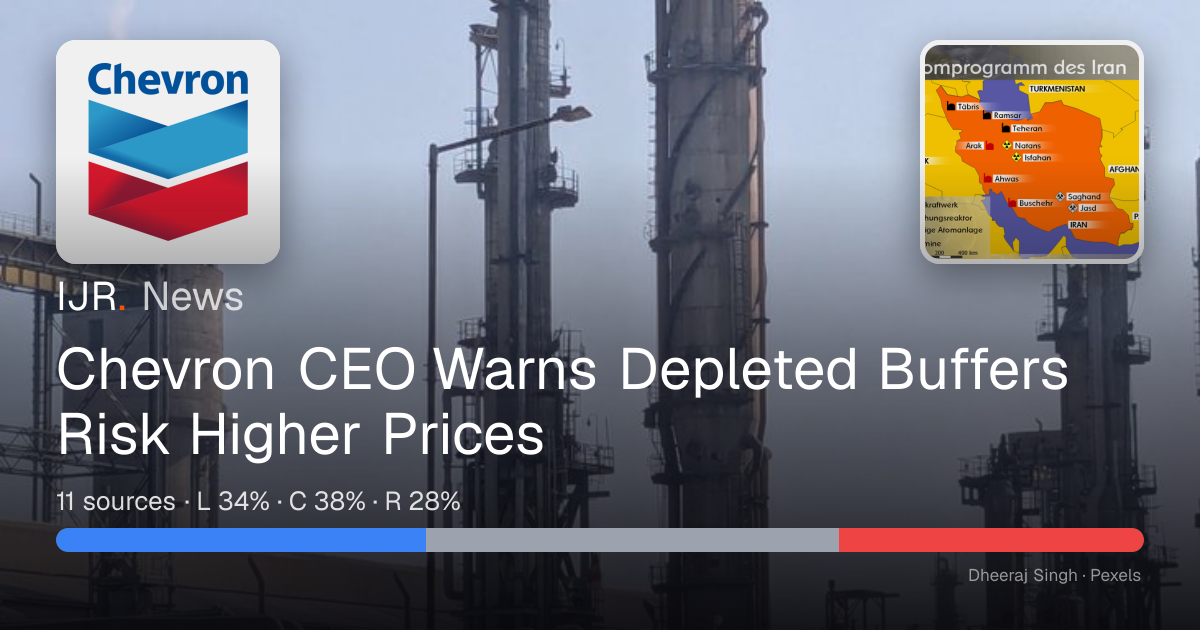 Chevron CEO Warns Depleted Buffers Risk Higher Prices — IJR News