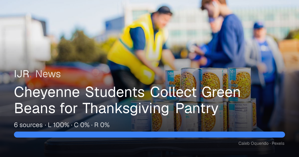 Cheyenne Students Compete to Collect 1,200 Cans for Thanksgiving Pantry ...