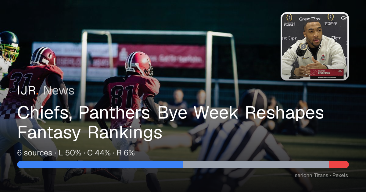 Chiefs, Panthers Bye Week Reshapes Fantasy Rankings — IJR News