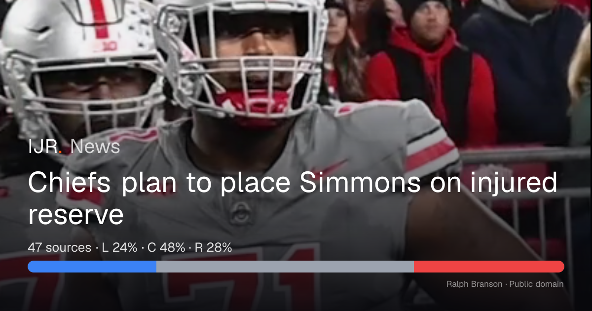 Chiefs plan to place Simmons on injured reserve — IJR News
