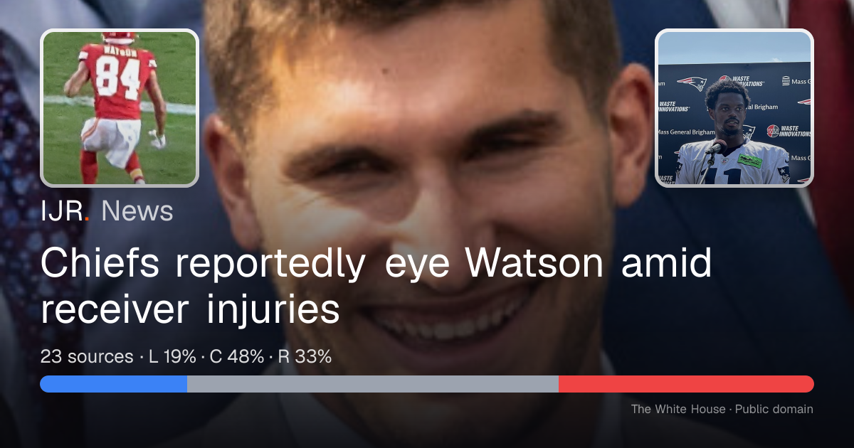 Chiefs reportedly eye Watson amid receiver injuries — IJR News