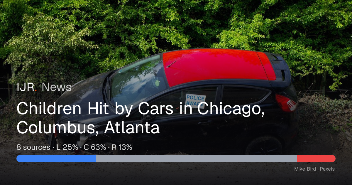 Children Hit by Cars in Chicago, Columbus, Atlanta