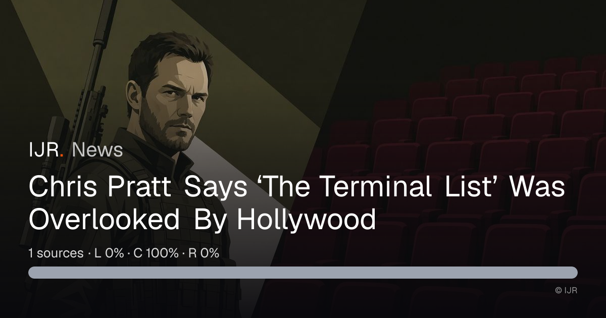 Chris Pratt Is Right About ‘The Terminal List’ Being Overlooked By ...