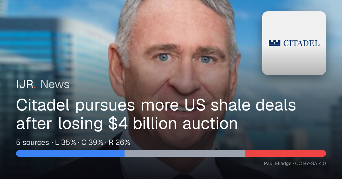 Citadel pursues more US shale deals after losing $4 billion auction ...