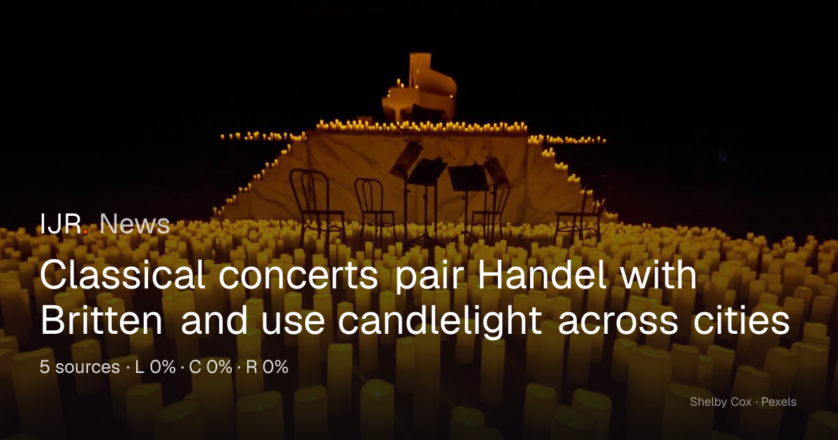 Classical concerts pair Handel with Britten and use candlelight across ...