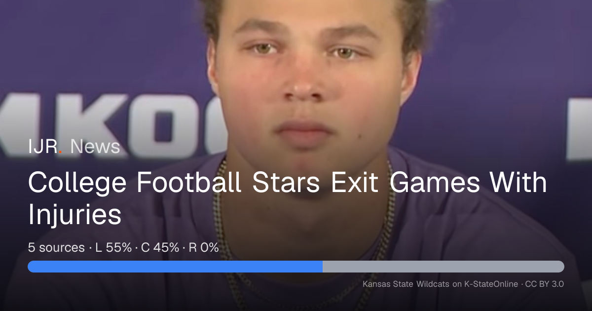 College Football Stars Exit Games With Injuries — IJR News