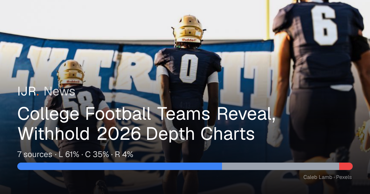 College Football Teams Reveal, Withhold 2026 Depth Charts — IJR News