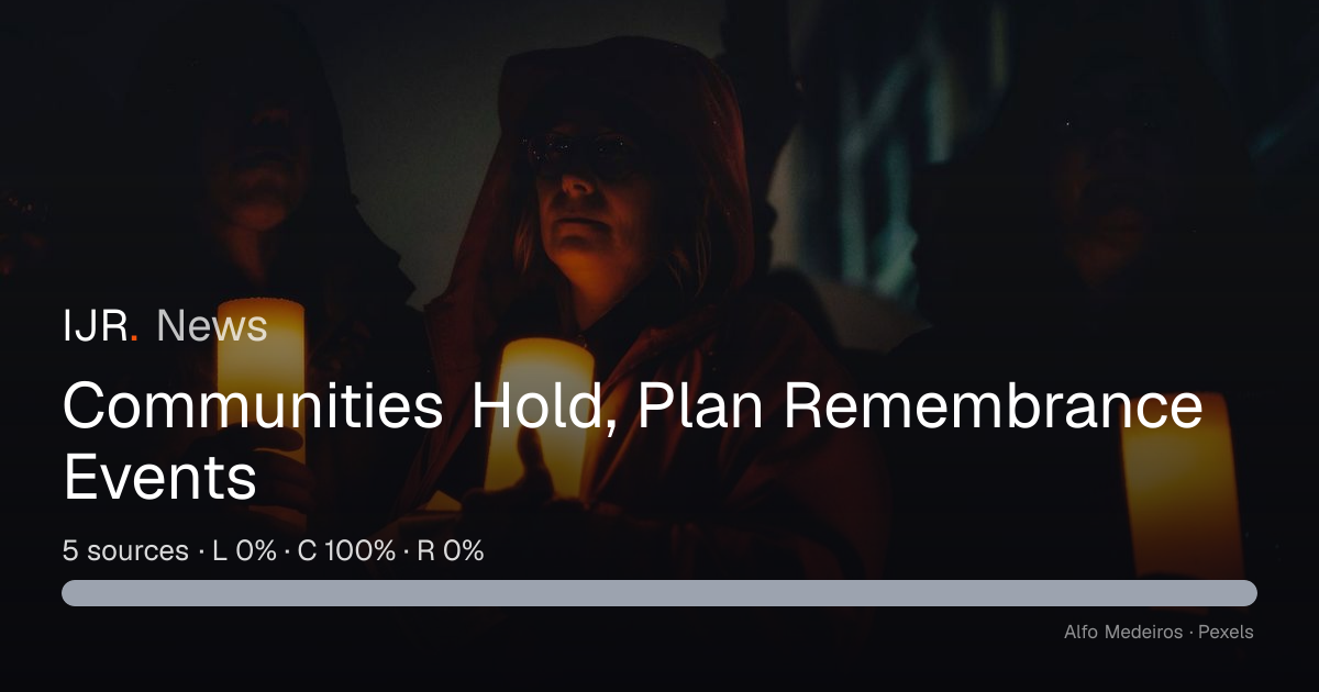 Communities Hold, Plan Remembrance Events — IJR News