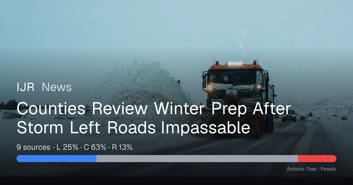 Counties Review Winter Prep After Storm Left Roads Impassable — IJR News