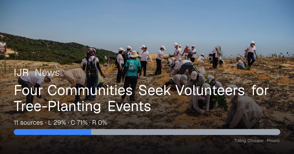 Four Communities Seek Volunteers for Tree-Planting Events — IJR News