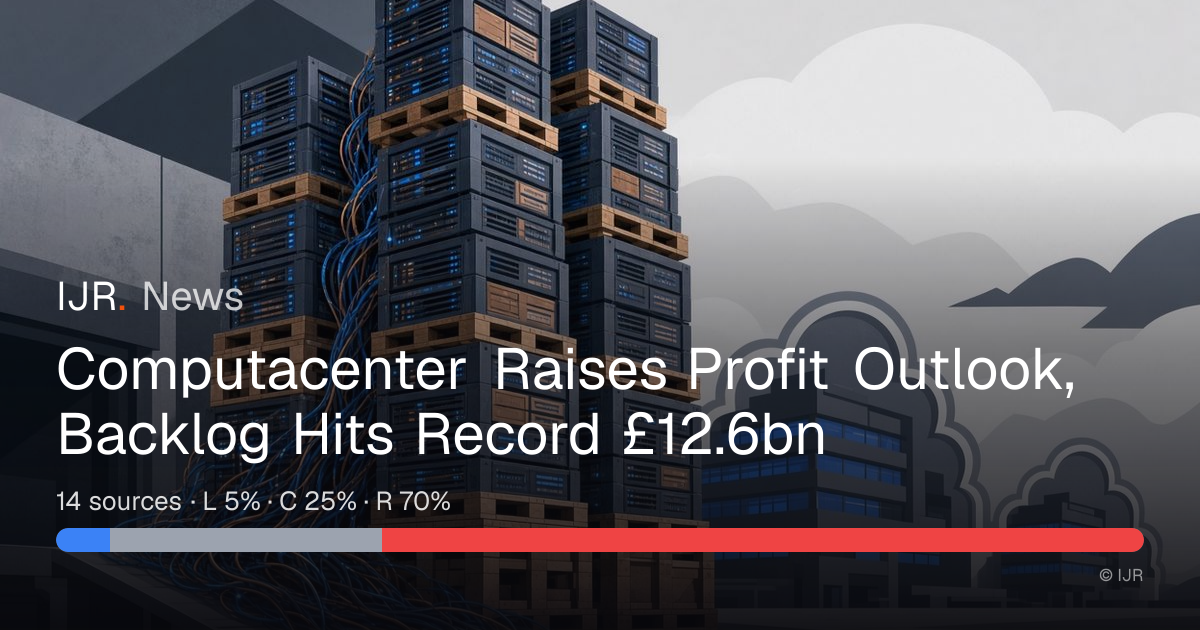 Computacenter Raises Profit Outlook, Backlog Hits Record £12.6bn — IJR News
